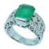 Fine Jewelry 3.14ct Emerald 0.32ct Diamond Ring US#6.25 18K PT900 ...