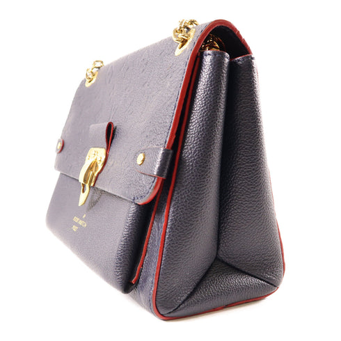 LOUIS VUITTON LV GHW Vavin PM Shoulder Bag M52271 Monogram Empreinte Navy v2