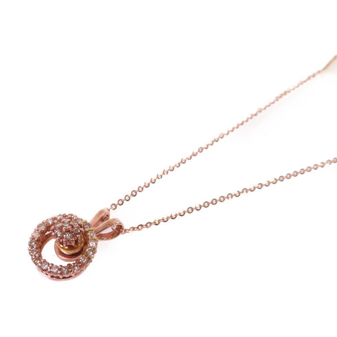 Fine Jewelry 0.50ct Diamond Necklace 18K Rose Gold