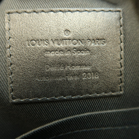 LOUIS VUITTON LV Messenger PM Shoulder Bag M52176 Leather Black