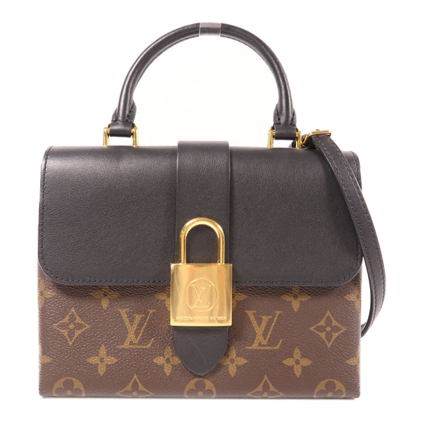 LOUIS VUITTON LV GHW Locky BB 2 Way Shoulder Bag M44141 Monogram Brown Black v1