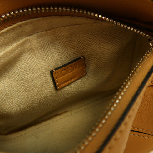 LOEWE SHW Nano Puzzle 2Way Shoulder Bag Calfskin Leather Sand