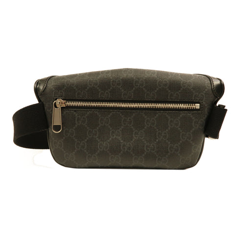 GUCCI GG SHW GG Retro Waist Bag 682933 Calfskin Leather/Coated Canvas Black