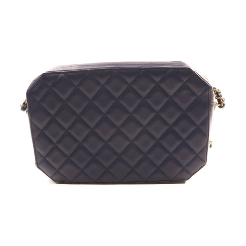 CHANEL CC GHW Chain Shoulder Bag Lambskin Leather #29544088 Blue