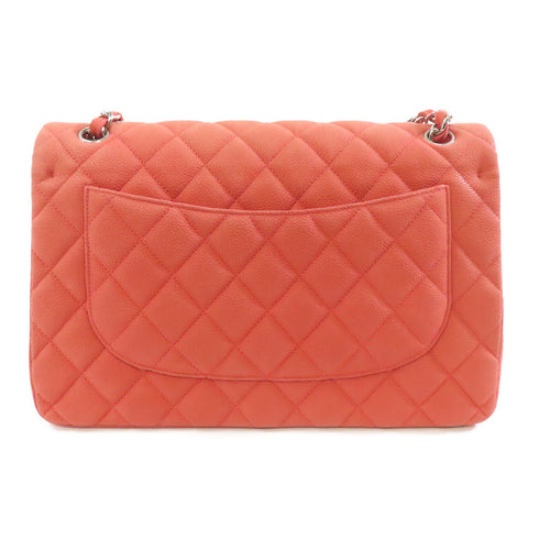 CHANEL Quilted CC SHW Classic Jumbo Chain Shoulder Bag A58600 Calfskin Pink