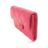 CHANEL CC SHW Card Case Purse Lambskin Leather Pink