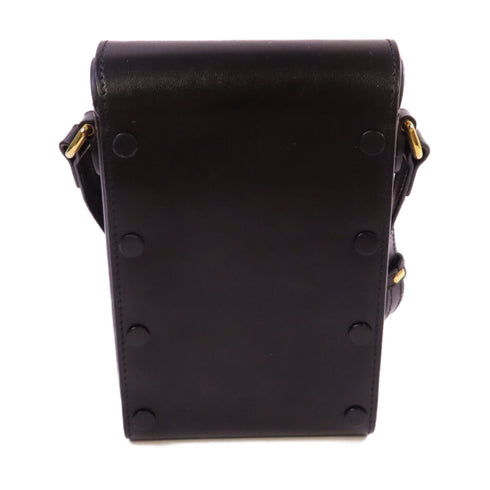 GUCCI GG Horsebit 1955 Mini Shoulder Bag Crossbody Calfskin Leather 625615 Black