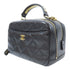CHANEL Quilted CC GHW Carry Around Bowling 2 Way Bag A91906 Caviar Leather Black