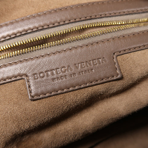 BOTTEGA VENETA BV Shoulder Bag Lambskin Leather Brown