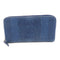CHANEL CC GHW Zipped Long Wallet Denim Blue