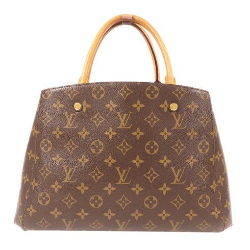 LOUIS VUITTON LV GHW Montaigne 2 Way Bag M41056 Monogram Brown