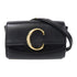 Chloe GHW Waist Bag CHC19US195 Calfskin Leather Black