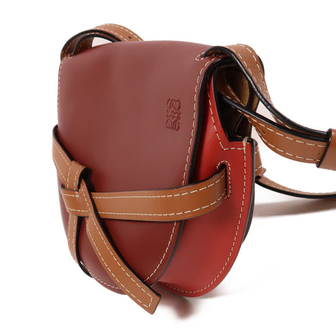LOEWE GHW Gate Small Shoulder Bag Calfskin Leather