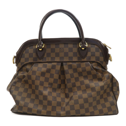 LOUIS VUITTON LV GHW Trevi GM 2 Way Bag N51998 Damier Ebene Brown