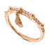 Fine Jewelry 0.12ct Diamond Ring US#5 14K Rose Gold