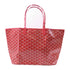 GOYARD Saint Louis PM Shoulder Tote Bag Handbag Coated Canvas Red