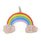 GUCCI GG Rainbow Pendant Charm 925 Sterling Silver Pink Rainbow Color
