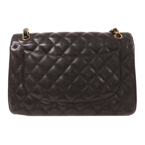 CHANEL CC GHW Large Classic Chain Shoulder Bag A58600 Calfskin Leather Black v1