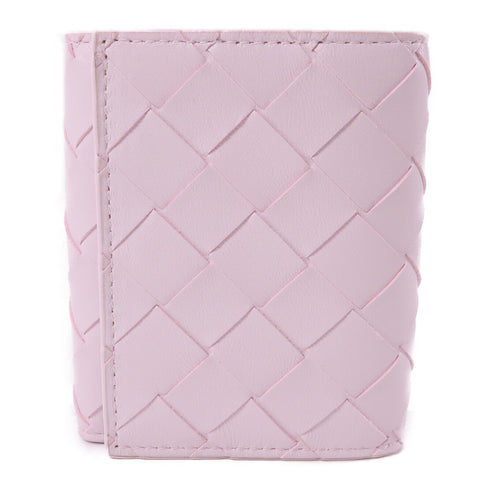 BOTTEGA VENETA BV Wallet Intrecciato Leather Pink