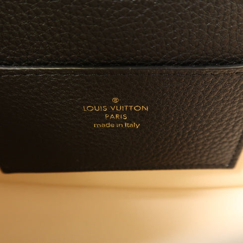 LOUIS VUITTON GHW Pont 9 Soft PM Shoulder Bag Wool/Calfskin Leather M58971 Black