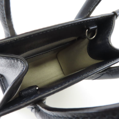 GUCCI GG SHW Mini Tote 2way Shoulder Bag 671623 Coated Canvas Blue Beige