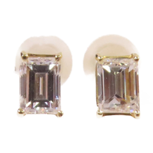 FINE JEWELRY 0.363ct/0.337ct Diamond Earrings 18K Yellow Gold