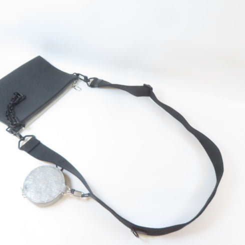 LOUIS VUITTON LV SHW Trio Pouch Shoulder Bag M59682 Monogram Taurillon Black