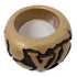 LOUS VUITTON LV Wood Ring US#5 Gold/Brown Ring AQ10477