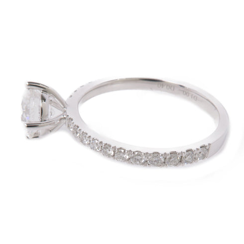 JEWELRY Diamond Ring 18K White Gold US#6.25