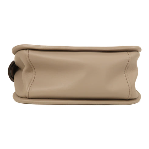 PRADA SHW Etiquette Bag Shoulder Bag 1BD123 Calfskin Leather Gray Grey