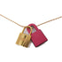HERMES Necklace Leather/Metal