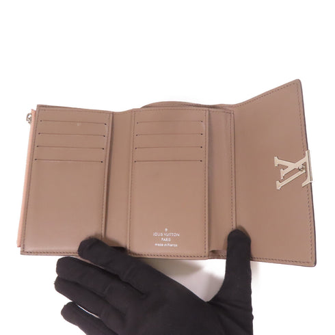 LOUIS VUITTON LV SHW Capucines Compact Wallet M62156 Leather Pink