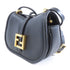 FENDI GHW C`mon Mini Shoulder Bag Handbag 7AS219 Calfskin Leather Black