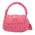 Miu Miu GHW 2 Way Shoulder Bag Handbag Lambskin Leather Pink v1