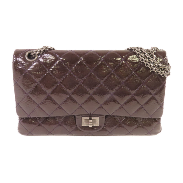 CHANEL Quilted SHW CC 2.55 Chain Shoulder Bag Patent Leather #14207643 Purple