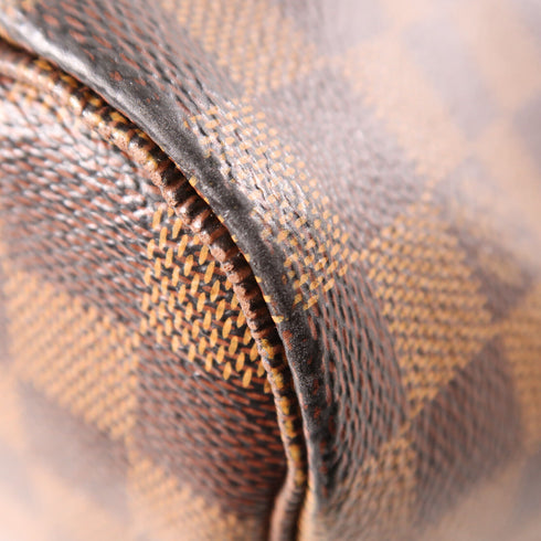 LOUIS VUITTON LV GHW Neverfull MM Shoulder Tote Bag N40599 Damier Ebene Brown