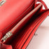 HERMES PHW Kelly Wallet Chevre Leather Red