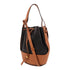 LOEWE GHW Balloon 2 Way Shoulder Bag Calfskin Leather Black/Brown