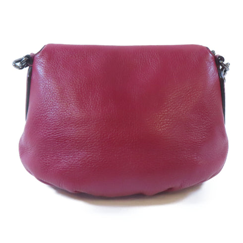 MARC BY MARC JACOBS Mini Natasha Crossbody Shoulder Bag Leather Red