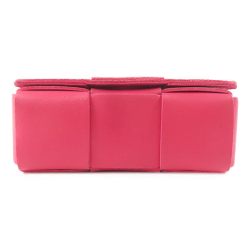 BOTTEGA VENETA BV Shoulder Bag Intrecciato Leather Pink