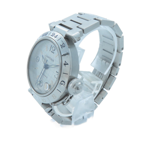 CARTIER Pasha C Automatic Watch W31029M7 Stainless Steel Silver