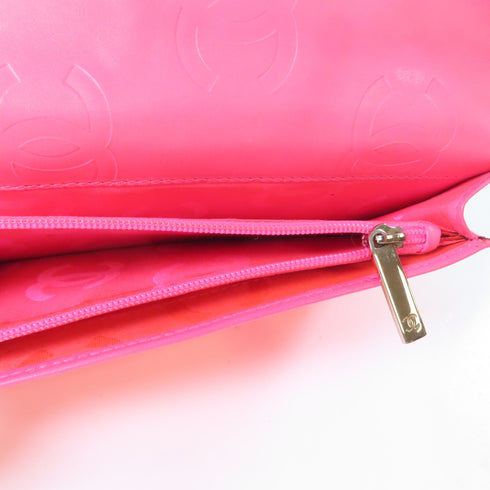 CHANEL Quilted CC SHW Cambon Long Wallet Calfskin Leather Black v2