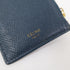 CELINE GHW Coin Case Purse Calfskin Leather Blue