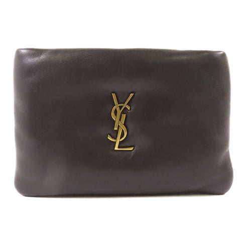 SAINT LAURENT YSL GHW Coin Case Lambskin Leather