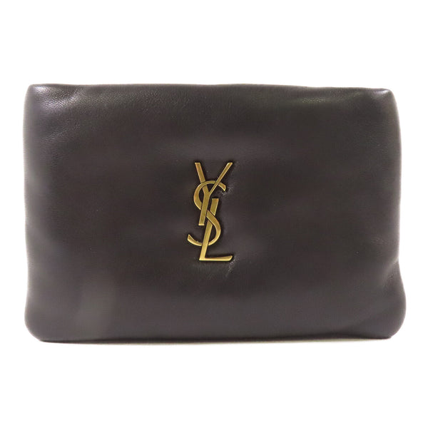 SAINT LAURENT YSL GHW Coin Case Lambskin Leather