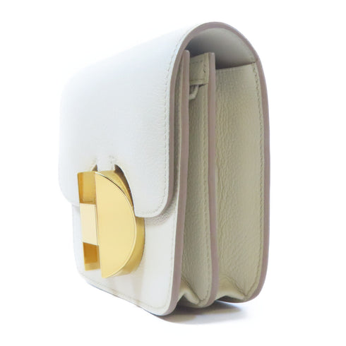 HERMES GHW 2002 Slim Pouch Evercolor Leather Beton/Grey