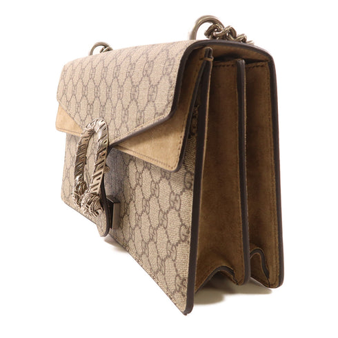 GUCCI GG SHW Dionysus Chain Shoulder Bag 400249 Coated Canvas Brown
