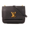 LOUIS VUITTON LV GHW Lock Me Chain Shoulder Bag Calfskin Leather Black