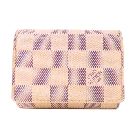 LOUIS VUITTON LV Azur Card Case Damier White