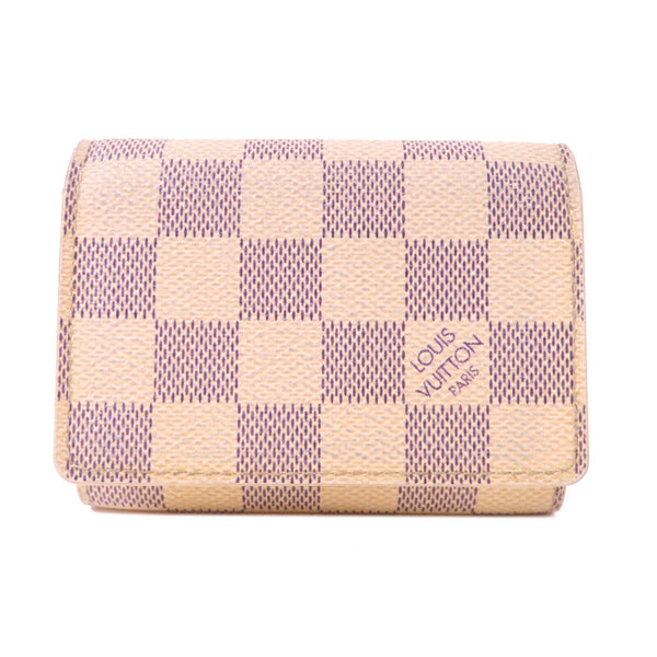 LOUIS VUITTON LV Azur Card Case Damier White